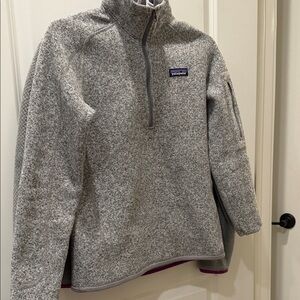 Patagonia Heathered Gray Fleece Pullover